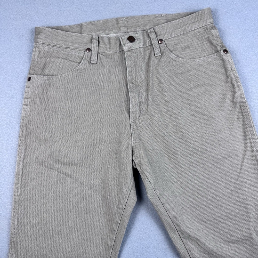 NWOT Wrangler Cowboy Cut Original Jeans Men 33x30 Tan A002 Western Workwear